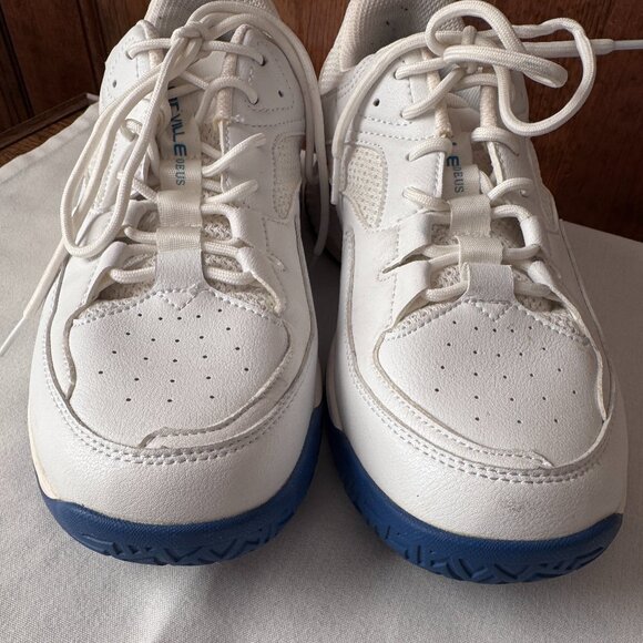 Fitville Amadeus White w/Blue Tennis/Running Athletic Shoes Size 9.5 EW main image 13